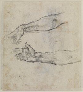 Studi di un braccio teso per l